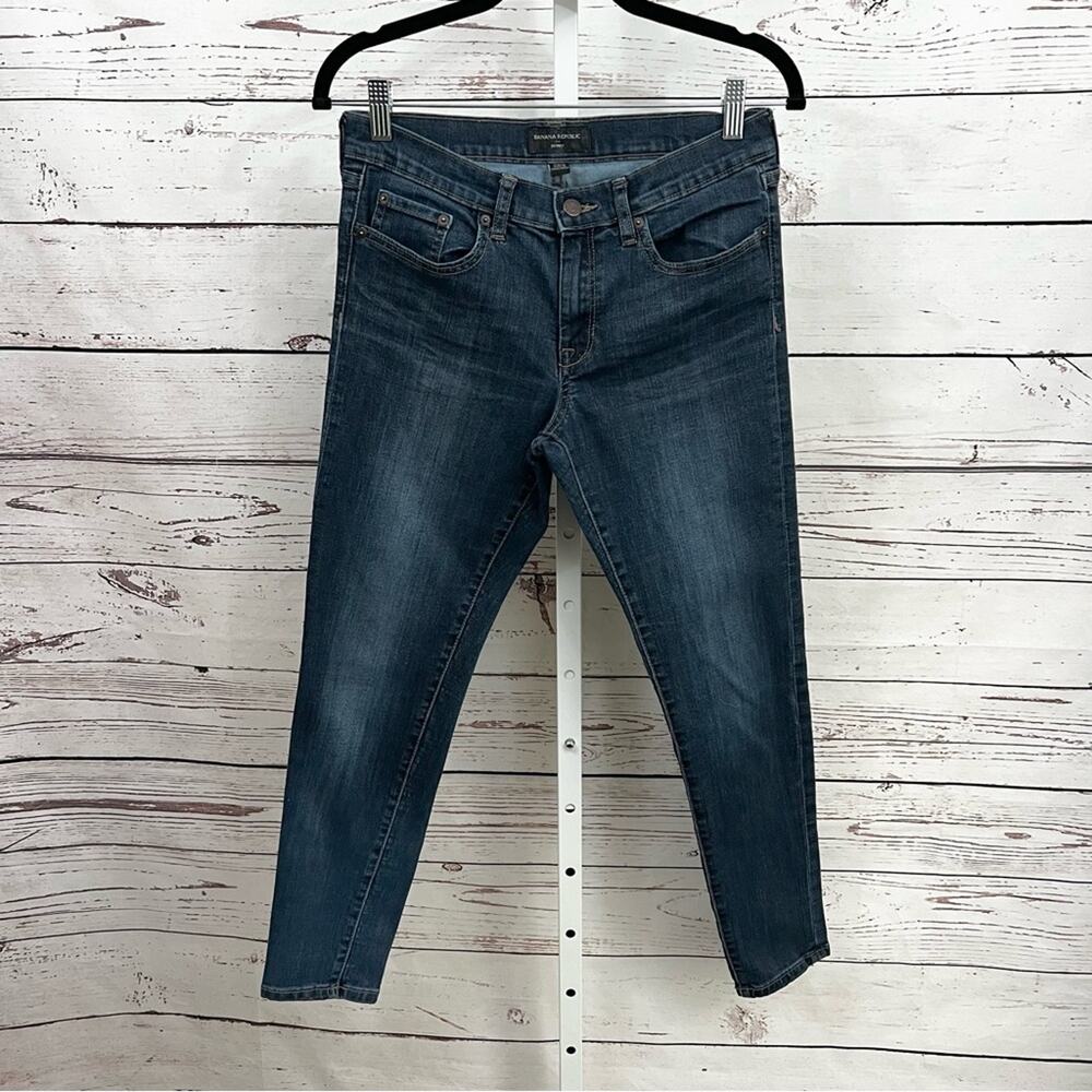 Banana Republic Dark Blue Wash Skinny Ankle Jeans Size 28/6